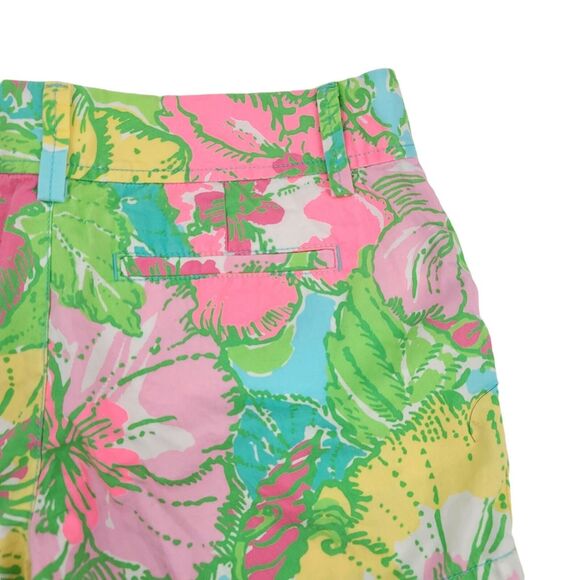 Lilly Pulitzer Shorts Womens Size 2 Floral Tropical Flowers Cruise Vacation 70's - Picture 4 of 5